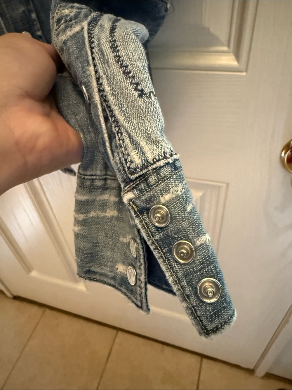 Ralph Lauren distressed western denim shirt - Picture 11 of 12